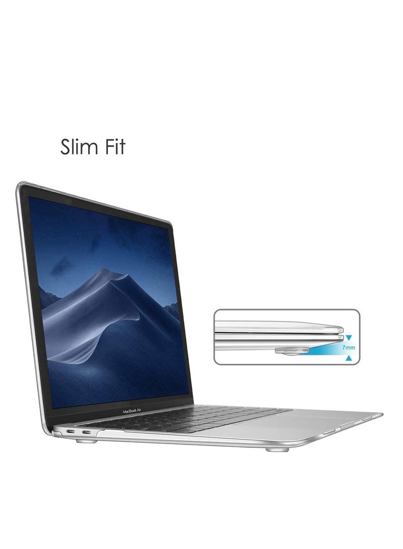 Crystal Clear Case Protective Snap On Hard Shell Case Cover Compatible with New MacBook Air 13 Inch A2337 (M1) A2179 A1932 2020 2019 2018 Release Retina Display with Touch ID  - Image 4