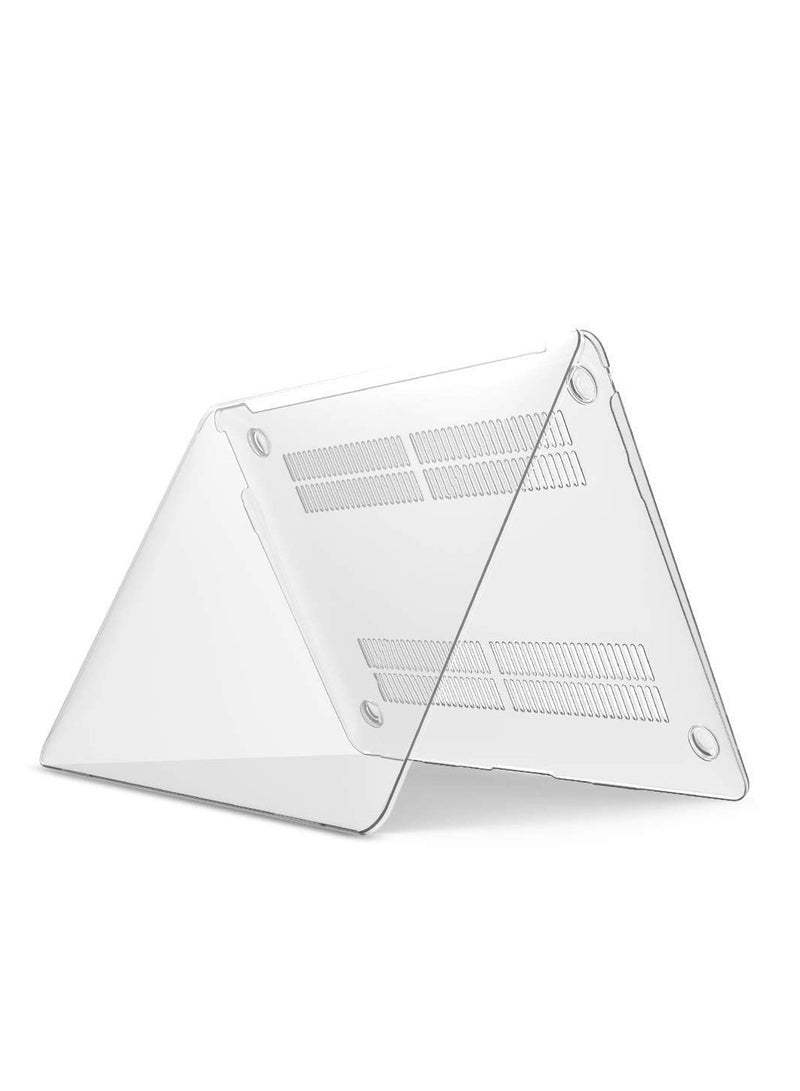 Crystal Clear Case Protective Snap On Hard Shell Case Cover Compatible with New MacBook Air 13 Inch A2337 (M1) A2179 A1932 2020 2019 2018 Release Retina Display with Touch ID  - Image 3