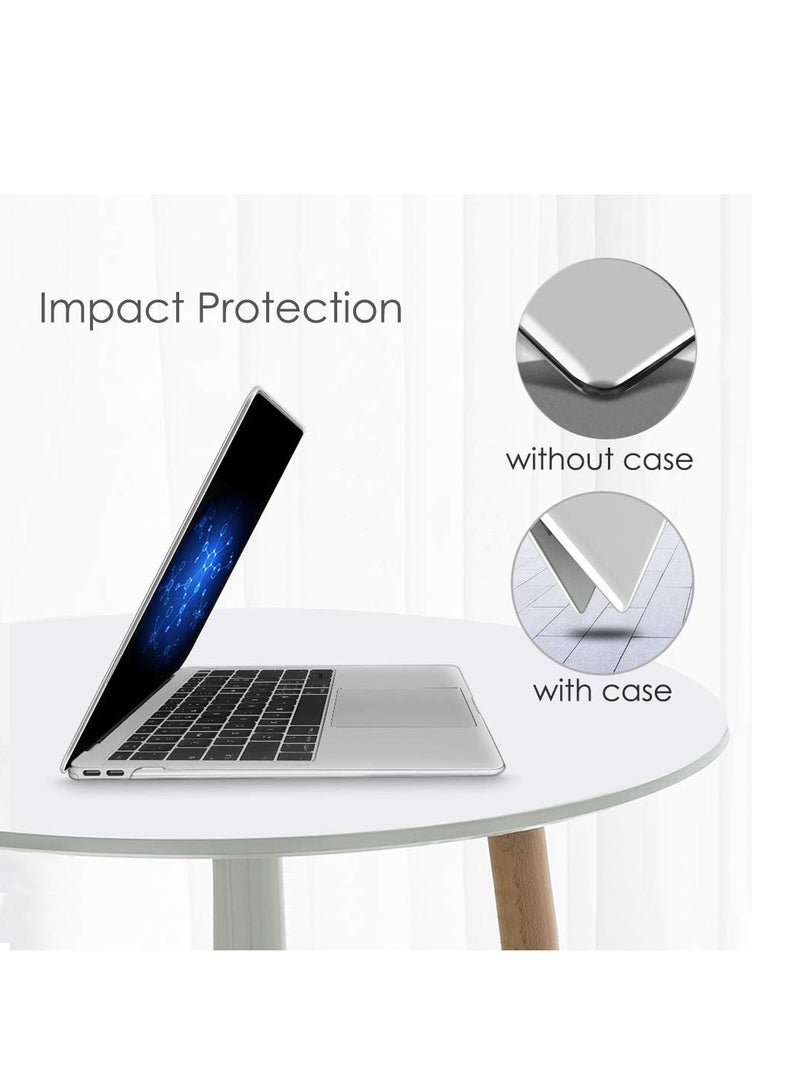Crystal Clear Case Protective Snap On Hard Shell Case Cover Compatible with New MacBook Air 13 Inch A2337 (M1) A2179 A1932 2020 2019 2018 Release Retina Display with Touch ID  - Image 5