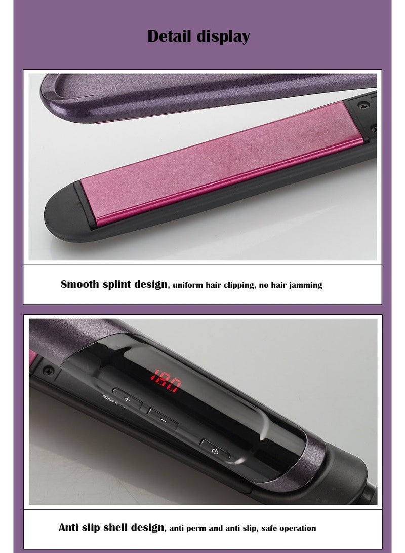 Captaintech Curling Iron Hair Straighteners, Ceramic Splint Does not Hurt Straight Rolls, Two-Purpose straightening Plate, Liu Hai Big Hair Clip - Image 2