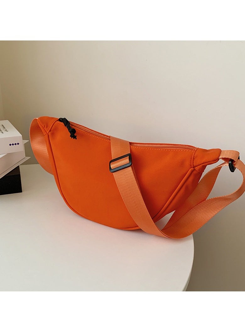 M MIAOYAN - Nylon Messenger Bag Dumpling Bag Light Small Satchel Bag Underarm Bag Simple Shoulder Canvas Bag - Image 1