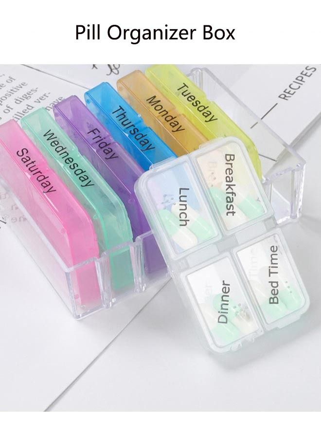 Generic 28-Slot Portable Medicine Storage Case Weekly Pill Organizer  - Image 4