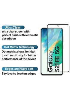 Generic Tempered Glass Screen Protector Full Glue Edge to Edge 9H Hardness Anti Fingerprint Scratch Resistance Glass (Fingerprint work) For Samsung Galaxy S21 Fe  - Image 3