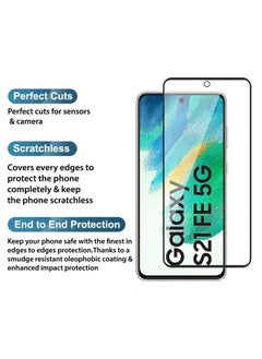 Generic Tempered Glass Screen Protector Full Glue Edge to Edge 9H Hardness Anti Fingerprint Scratch Resistance Glass (Fingerprint work) For Samsung Galaxy S21 Fe  - Image 5