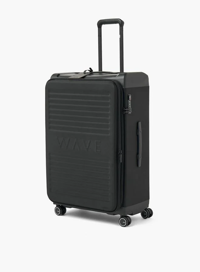 وايف Textured Softcase Luggage Trolley With Retractable Handle - 28 Inches Check-In Bag