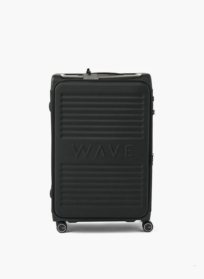 وايف Textured Softcase Luggage Trolley With Retractable Handle - 28 Inches Check-In Bag