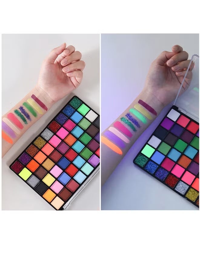 54 Colors Body Face Paint Cosplay Makeup Palette Kit, Professional Face Painting Kit for Kids & Adults - Image 4