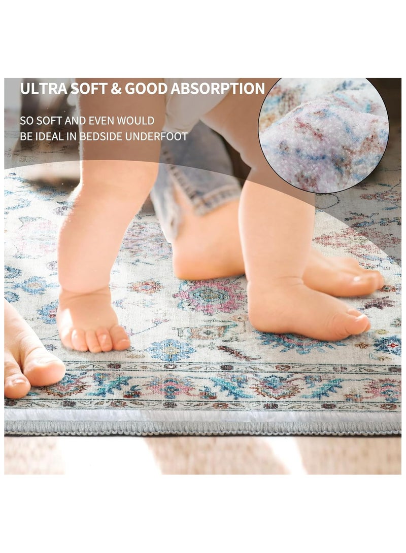 Anna Durable Non-Slip Crystal Velvet Area Rug for Home - Image 2