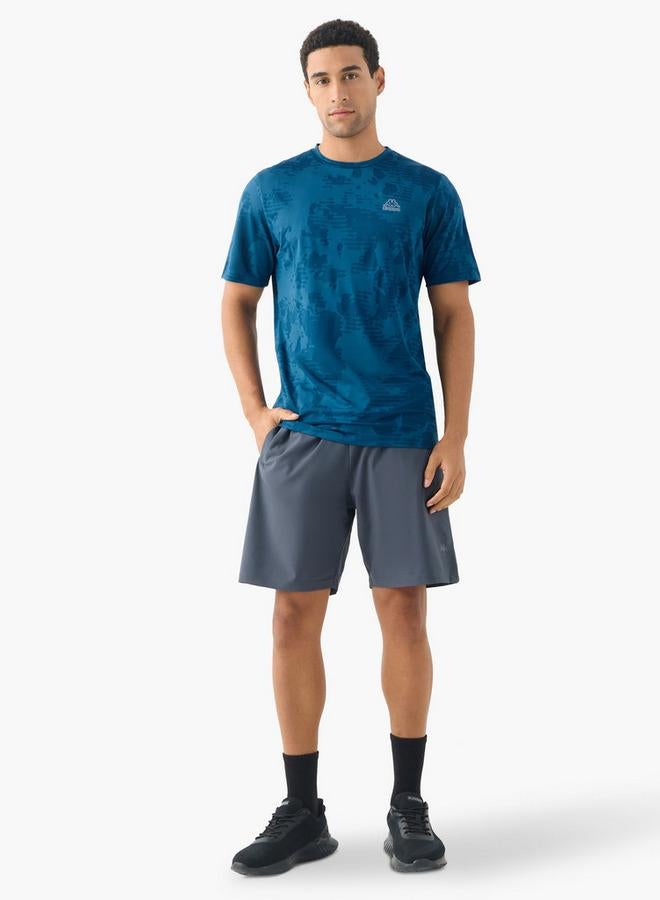 كابا تيشيرت كابا بطبعة شعار ورقبة دائرية وأكمام قصيرة - Image 3