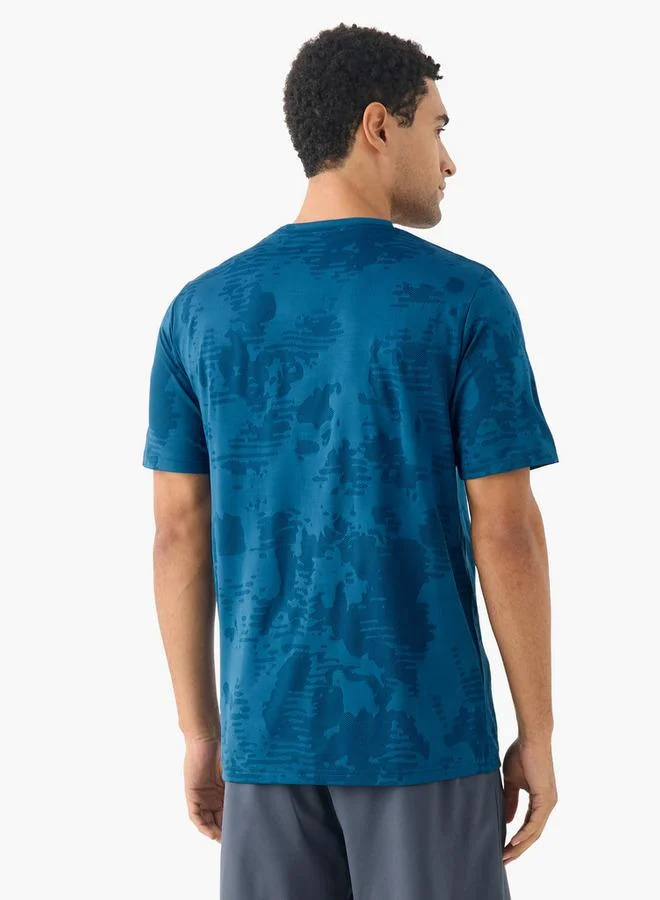 Kappa Kappa Logo Print Crew Neck T-shirt with Short Sleeves