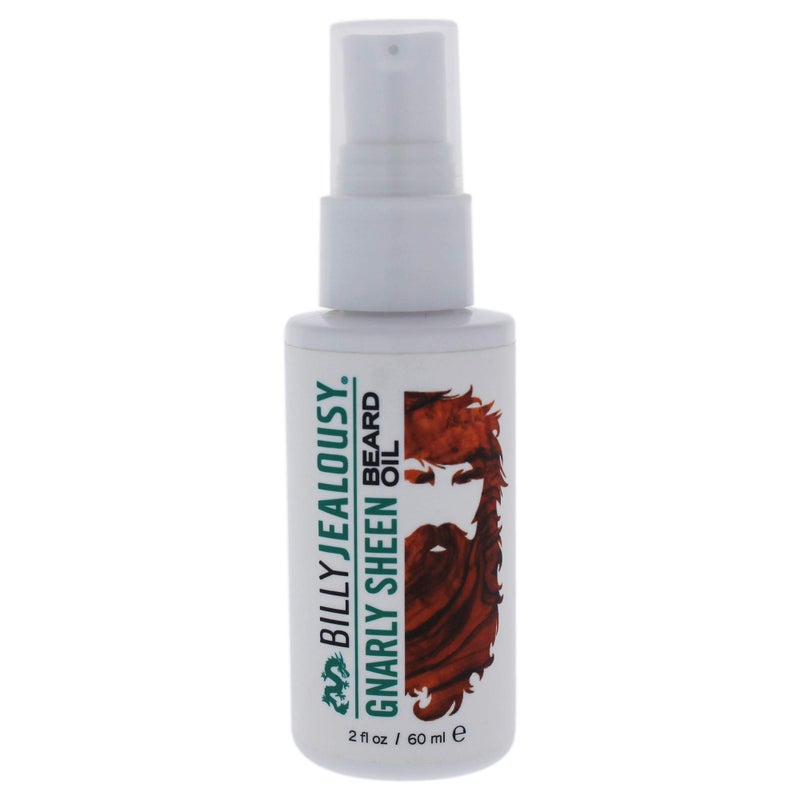 Billy Jealousy Beard Oil for Men Weightless Low Shine and Hydrating Beard Moisturizer for Softer Hair Helps Prevent Itching and Flakes Gnarly Sheen 2 Fl Oz
