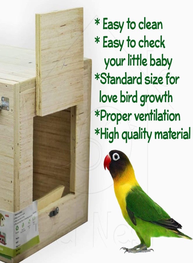 عش طيور PetNest® القياسي مع مجثم لطيور الحب - Image 3