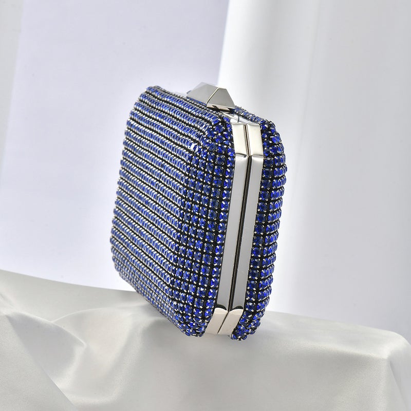 New Trend Double-Sided Rhinestone Dinner Bag High-End Dress Diamond Women'S Bag Bridesmaid Bride Hand Messenger Bag - Image 4