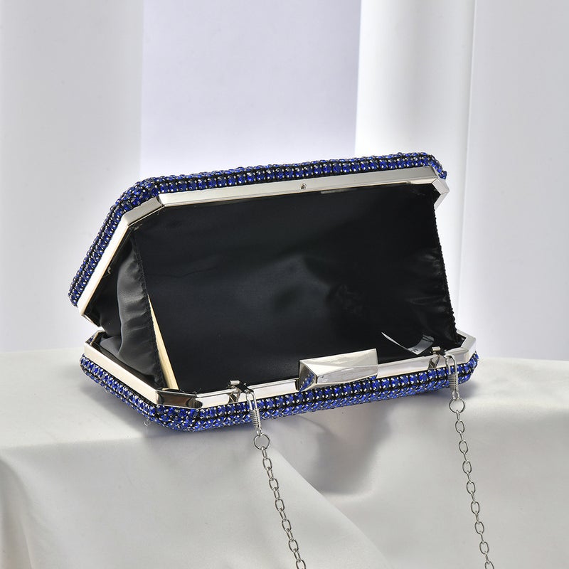 New Trend Double-Sided Rhinestone Dinner Bag High-End Dress Diamond Women'S Bag Bridesmaid Bride Hand Messenger Bag - Image 5