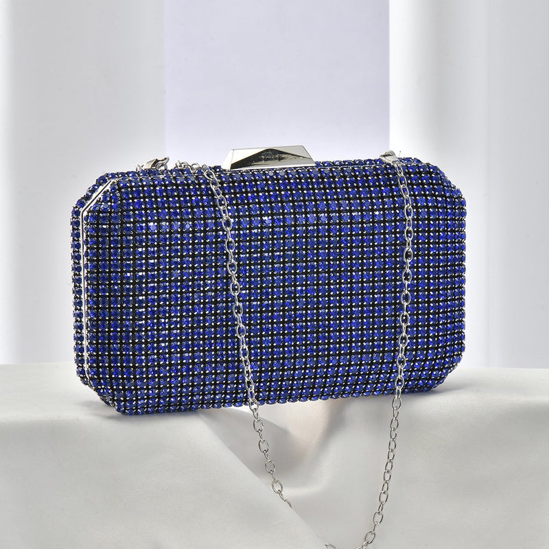 New Trend Double-Sided Rhinestone Dinner Bag High-End Dress Diamond Women'S Bag Bridesmaid Bride Hand Messenger Bag - Image 3