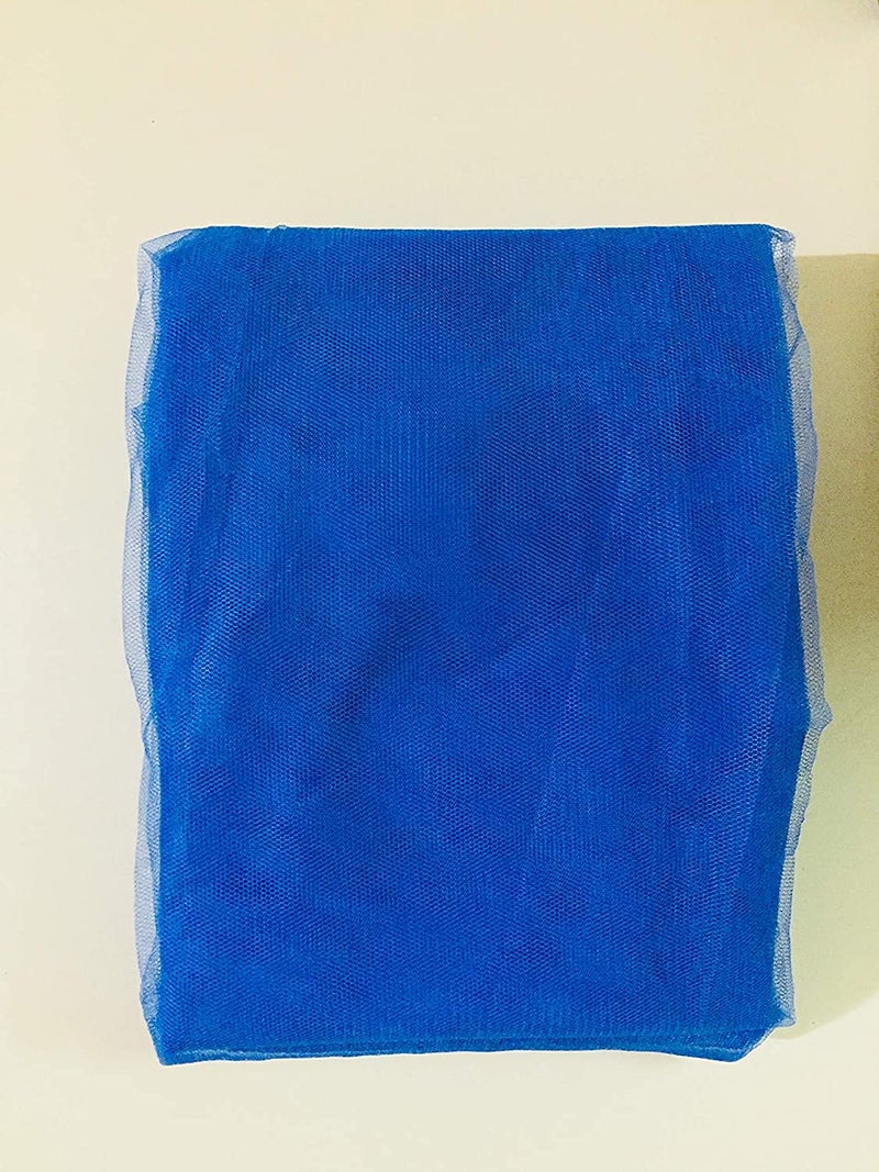Yeebay Rectangular Shape Soft Mosquito Net (Macchardani) for Single Size Bed | Foldable Lightweight Mosquito Netting Protection for Baby / Adults (4X6.5 FT, Blue) - Image 2