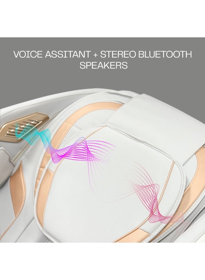 روتاي كرسي التدليك الفاخر ROTAI Hoyogen، ضمان 5 سنوات، راحة مقعد ممتدة، ضمان إعادة الشراء، كرسي استرخاء بدون جاذبية، 12 برنامجًا تلقائيًا، العلاج الحراري، الوسائد الهوائية، بكرة القدم، كرسي تدليك كامل الجسم - Image 4