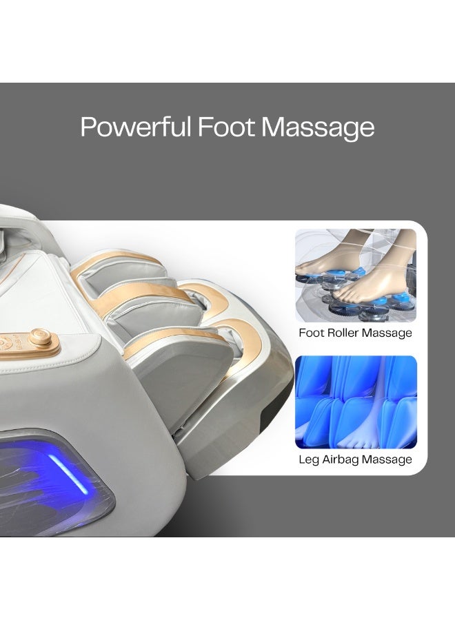 روتاي كرسي التدليك الفاخر ROTAI Hoyogen، ضمان 5 سنوات، راحة مقعد ممتدة، ضمان إعادة الشراء، كرسي استرخاء بدون جاذبية، 12 برنامجًا تلقائيًا، العلاج الحراري، الوسائد الهوائية، بكرة القدم، كرسي تدليك كامل الجسم - Image 5