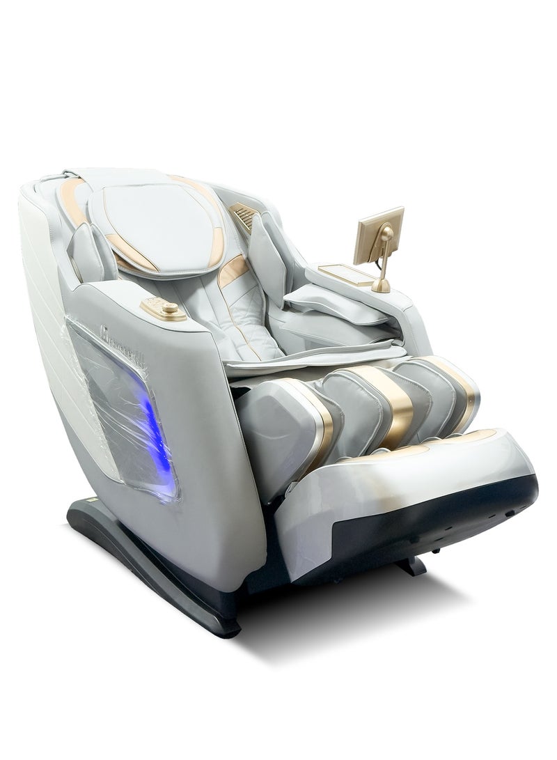 روتاي كرسي التدليك الفاخر ROTAI Hoyogen، ضمان 5 سنوات، راحة مقعد ممتدة، ضمان إعادة الشراء، كرسي استرخاء بدون جاذبية، 12 برنامجًا تلقائيًا، العلاج الحراري، الوسائد الهوائية، بكرة القدم، كرسي تدليك كامل الجسم - Image 1