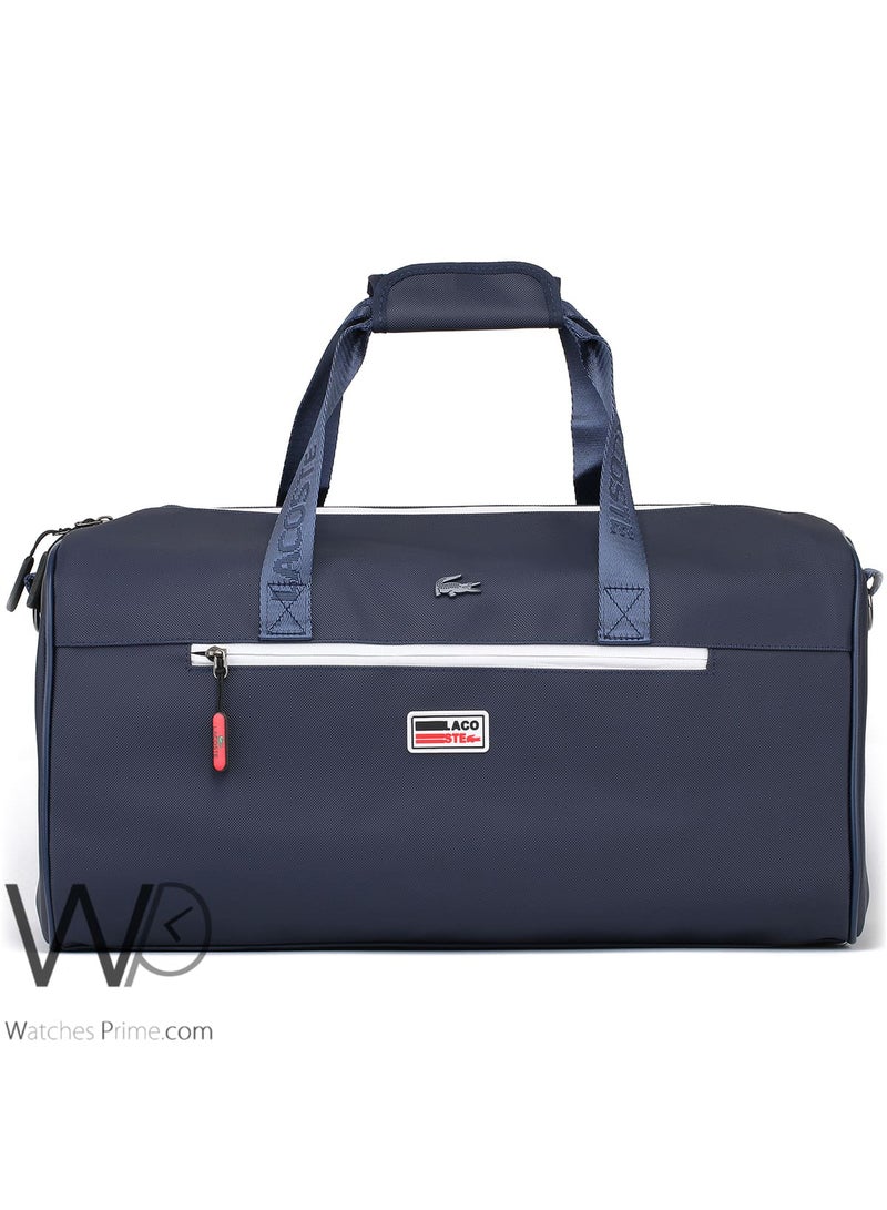 Lacoste Duffle Gym Design Blue Fiber Men's Bag - Image 2