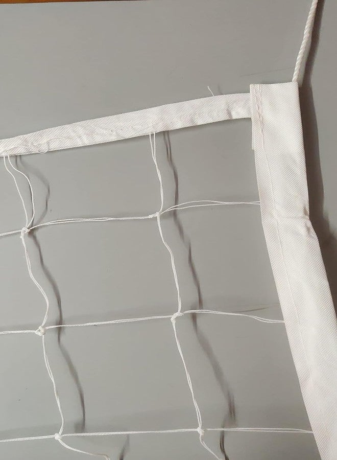 AMZ SPORTS NETS AMZ Professional Volleyball Net Outdoor Sand, Grass Volleyball Nets for Backyard, Portable Beach Kids Pro Volleyball Practice Net Set 32X3FT (4 Side Tape) (White) - Image 3