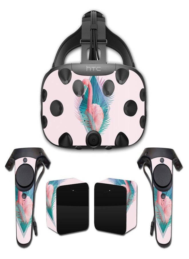 MIGHTY SKINS MightySkins Skin Compatible with HTC Vive Full Coverage - Flamingo Vice | Protective, Durable, and Unique Vinyl Decal wrap Cover | Easy to Apply, Remove, and Change Styles | Made in The USA - Image 2