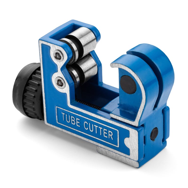 LSR LORESO Loreso Copper Pipe Tubing Cutter - Mini Tube Cutter Tool for 1/8" 1/4" 1/2" to 1 1/8" Inches For Copper Brass Aluminum & Thin Stainless Steel Pipes (3-28mm) OD- Mini - Image 1