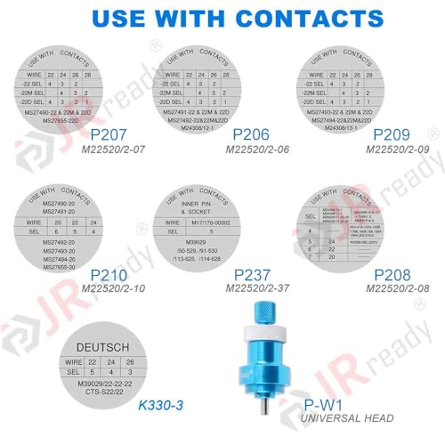 JRready M22520 2 01 series Positioner Kit ST5114 P series positioner and adjustable positioner work with NEW-AS2 NEW-AS2G NEW-W1A MH800 W1Q AS22520 2 01 crimping tool for 20 20D 22M Solid Contacts - Image 3