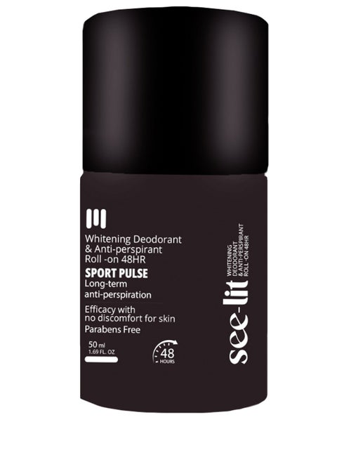 See-Lit Roll on for men Whiteneing Deodrant Sports Pulse