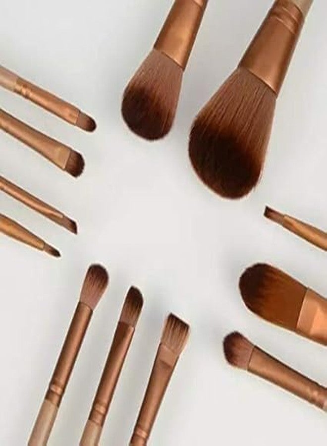 Harshlove Makeup Brush Set of 12 with Blender Puff - Professional Multicolor Brushes for Flawless Makeup Application - Image 4