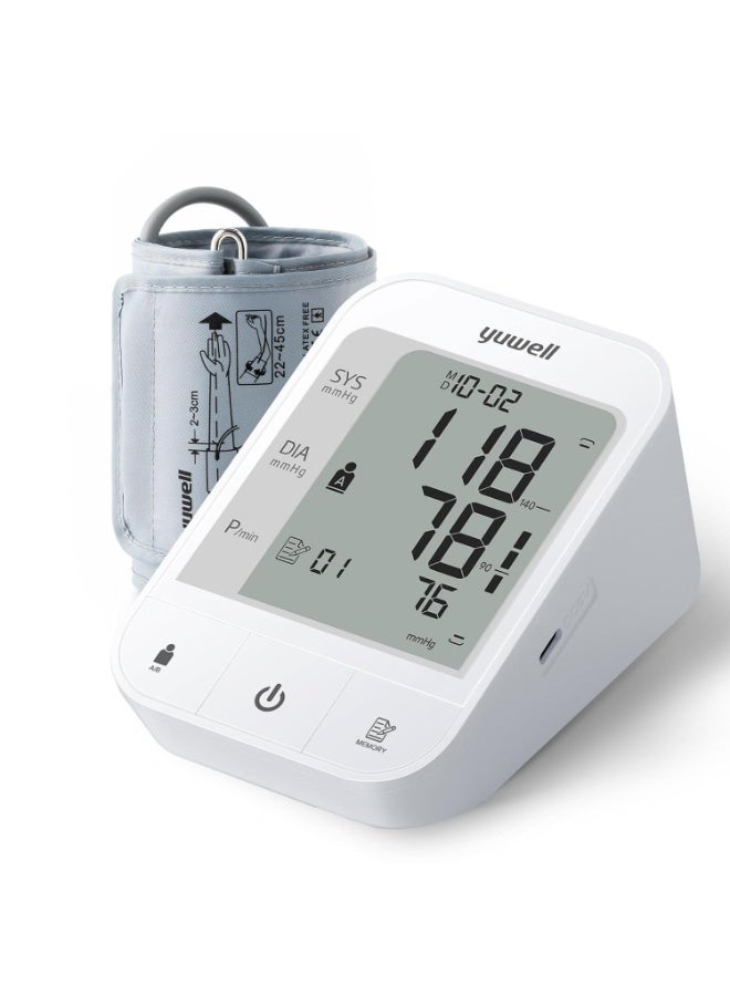 يوويل جهاز قياس ضغط الدم من Yuwell – دقيق وسهل الاستخدام – مزود بذاكرة وكشف اضطراب ضربات القلب – منتج أصلي من يوويل - Image 4