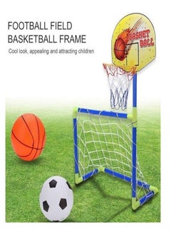 Generic 2 in 1 Soccer Goal Set with Basketball Hoop Set for Kids  - Image 2