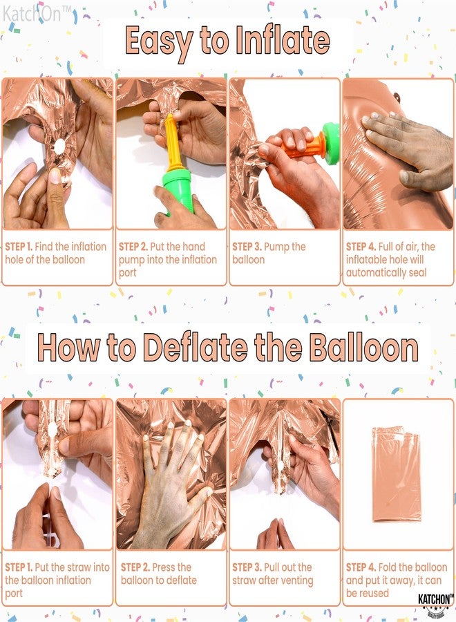 كاتشون، بالونات عملاقة ذهبية وردية اللون على شكل الرقم 34 - 40 بوصة | زينة عيد ميلاد رقم 34 للنساء | بالونات ذهبية وردية اللون على شكل الرقم 34 | مجموعة بالونات على شكل الرقم 34 لتزيين حفلات الذكرى السنوية | زينة عيد ميلاد ذهبية وردية اللون - Image 5