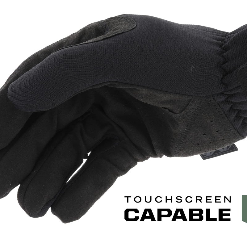 Mechanix Wear FastFit Tactical Gloves - Heavy Duty Lightweight Multipurpose Gloves - Flexible Grip & Reinforced Palm - Touchscreen Capable - Medium- Covert Black - Image 2