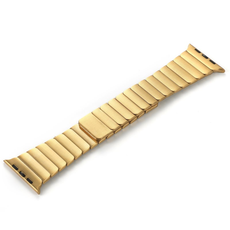 erorex For Apple Watch Series 10 46Mm Single Bead Magnetic Stainless Steel Watch Band(Gold) - Image 2
