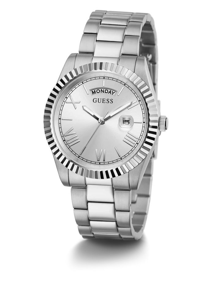 Guess Men’s Quartz Silver Stainless Steel Silver Dial 42mm Watch - GW0265G6 - pzsku/Z3D378782C84634C7917AZ/45/_/1741518880/8a91b59e-68d1-475d-b200-ba76cae77730