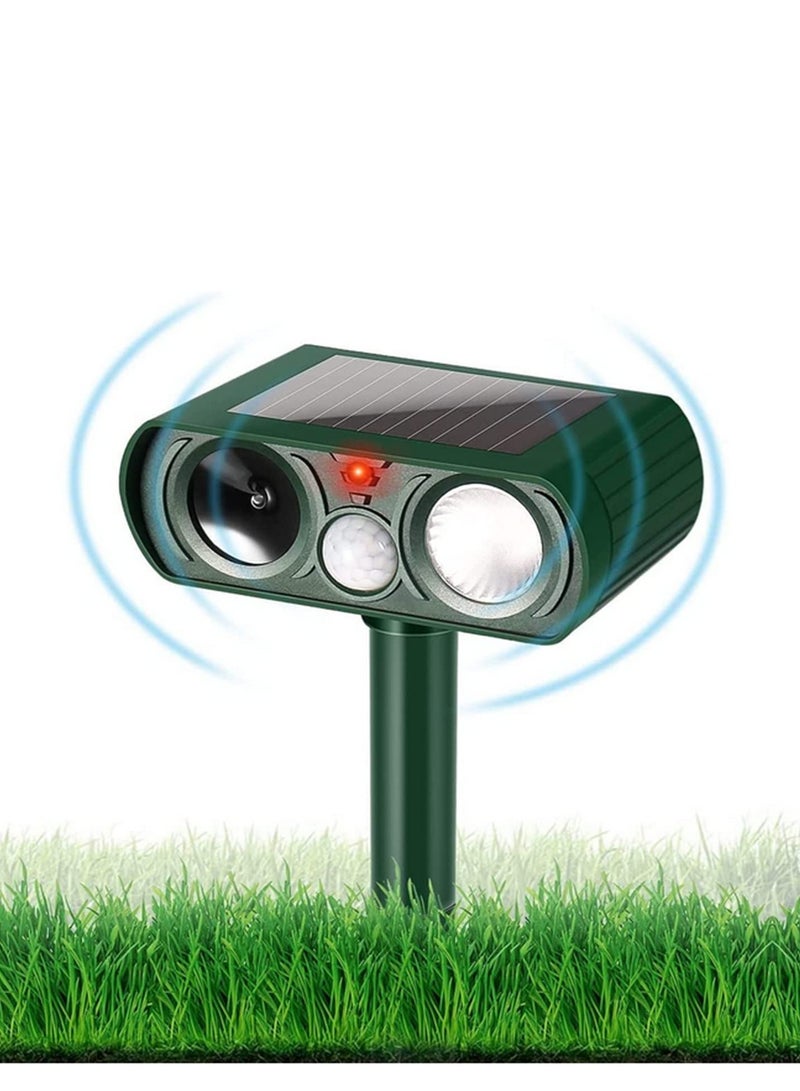 Generic Pet Repeller Dog Cat Bird Boar Mouse Mosquito Ultrasonic Solar Power Rechargeable Outdoor Indoor Tool Frighten Animals  - Image 1