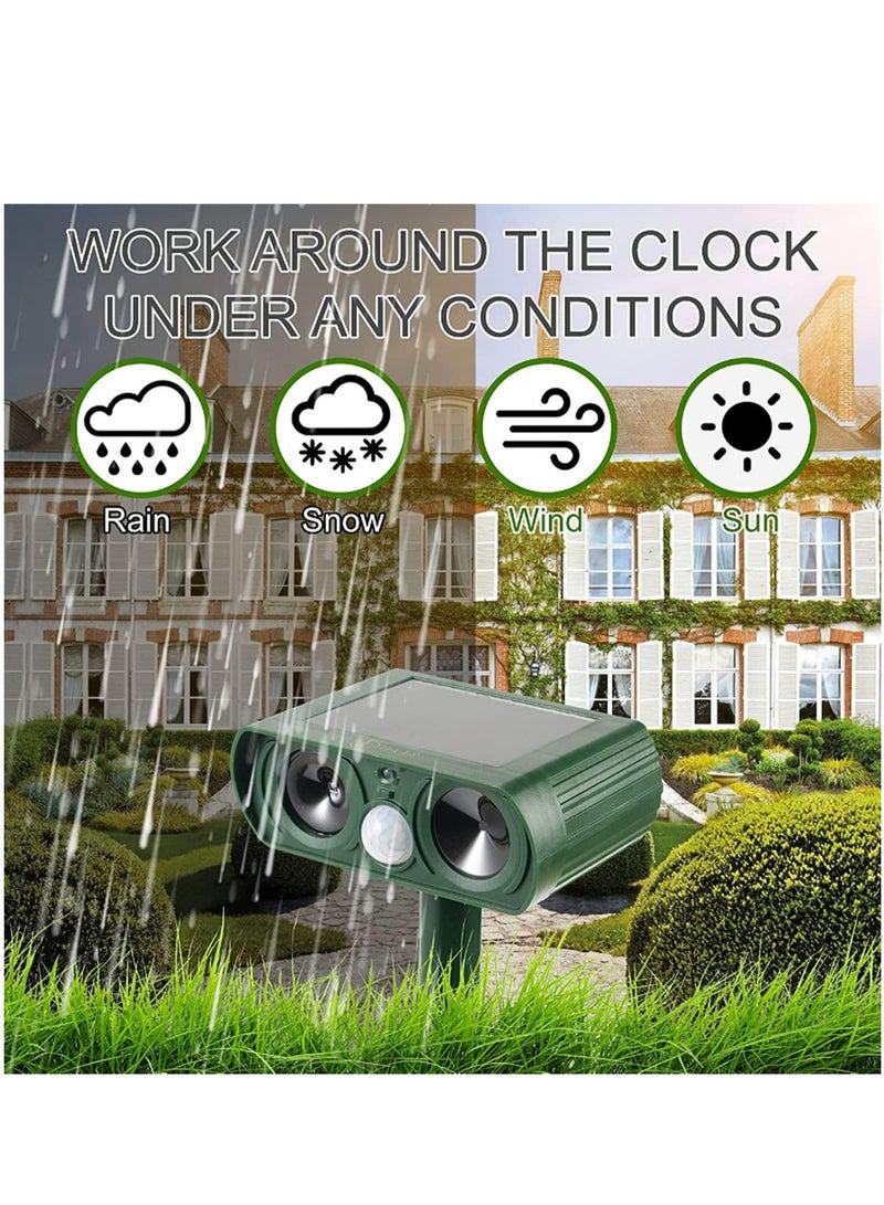 Generic Pet Repeller Dog Cat Bird Boar Mouse Mosquito Ultrasonic Solar Power Rechargeable Outdoor Indoor Tool Frighten Animals  - Image 3