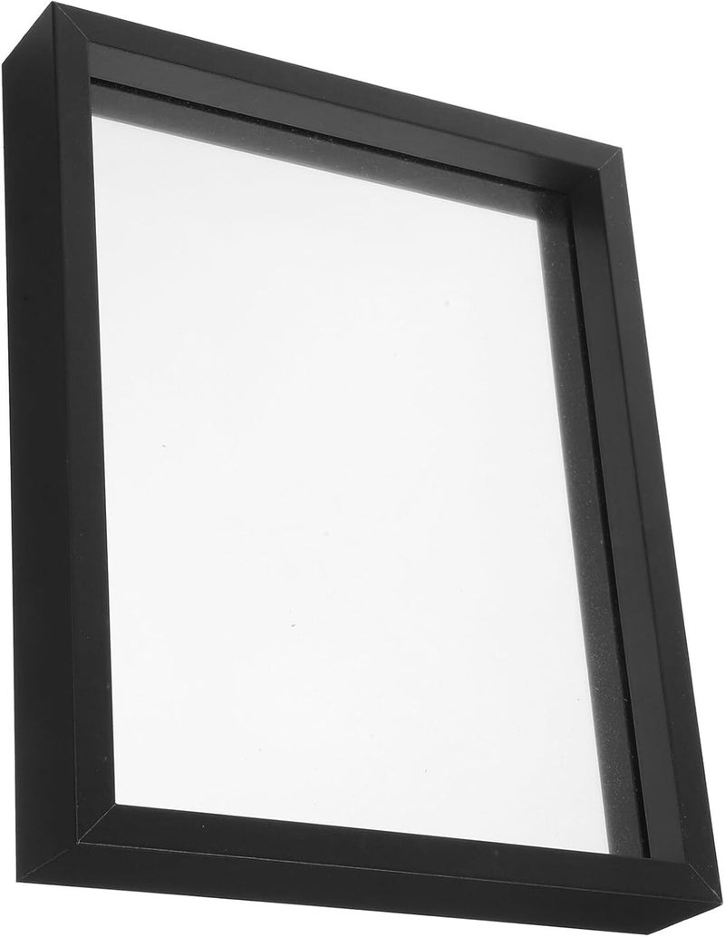 Garneck Double-sided 10-inch Glass Photo Frame Black, Nordic Retro Style for Wall Mount and Tabletop Display, Home Décor Picture Frame with Glass Panels - Image 1