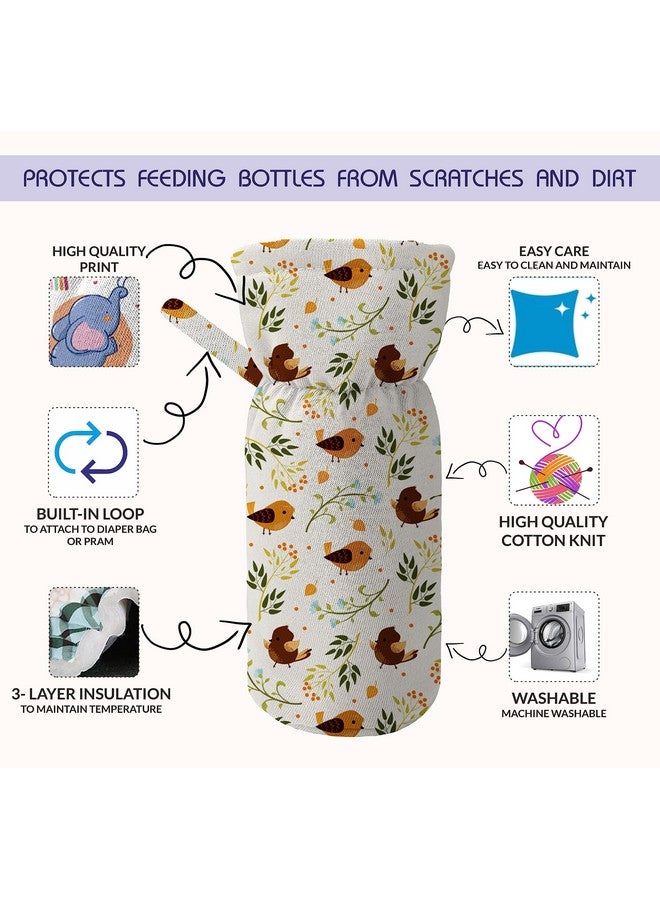 كاستم كاتش حقيبة حمل عصرية من القطن الناعم وحقيبة حمل وغطاء زجاجة مع حزام، عبوة من قطعتين (في السحاب)، متعدد الألوان - Image 4