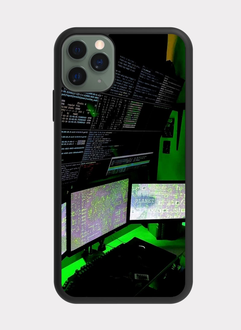 بكسلات كفر ايفون 11 برو ماكس مبرمج هاكر قيمر اسود - Image 1