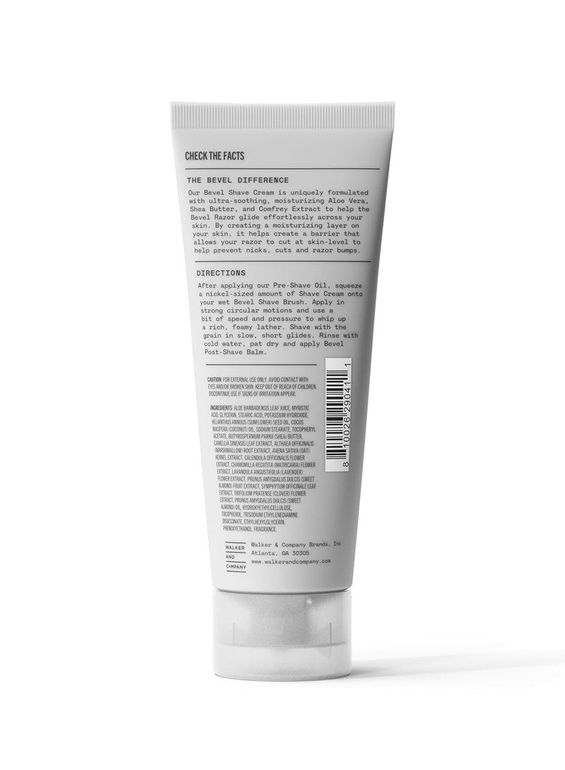 Bevel Bevel Shaving Cream for Men, Moisturizing Shave Cream with Aloe Vera and Vitamin E to Soothe Skin and Prevent Razor Bumps, 4 Fl Oz (Packaging May Vary) - Image 5