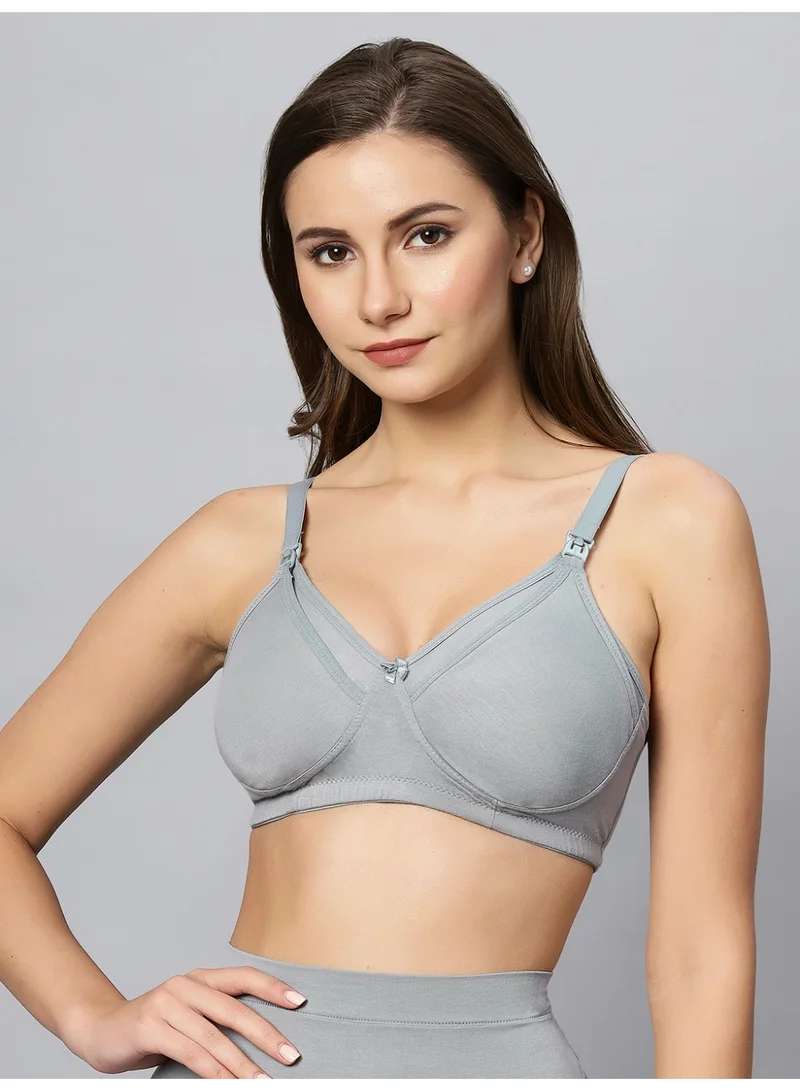 TUMMY Bamboo Cotton Panty Set Full Coverage Nursing Bra for Postpartum, Pregnancy & Breastfeeding || Comfortable Underwear for Women Belly Support