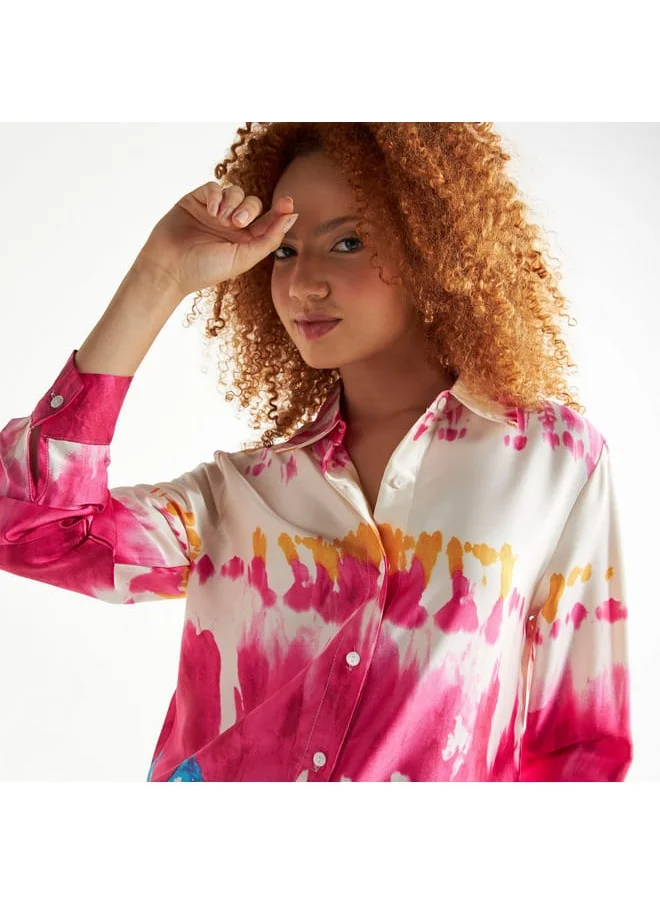 Splash FAV All-Over Print Shirt with Long Sleeves