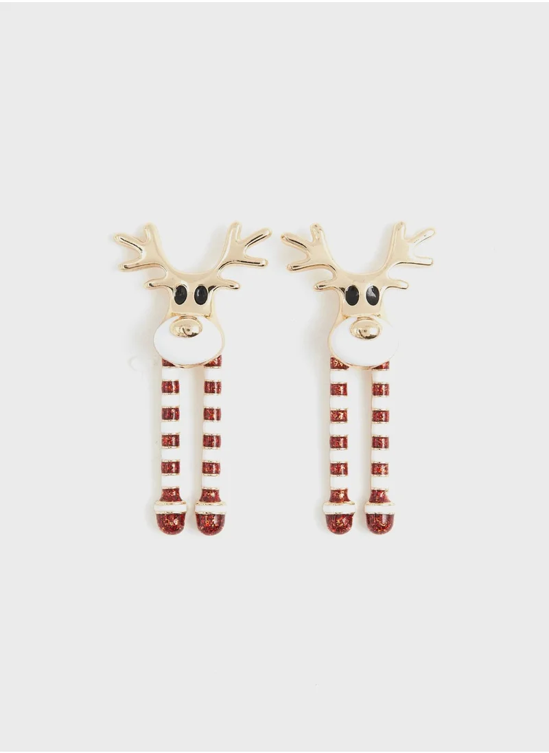 H&M Reindeer Earrings
