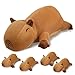 SQEQE Stuffed Capybara Plush Cute Capybara Mommy with 4 Babies Surprise Soft Animal Toy Christmas Valentines Birthday Gifts Ideal for Boys and Girls - Image 3