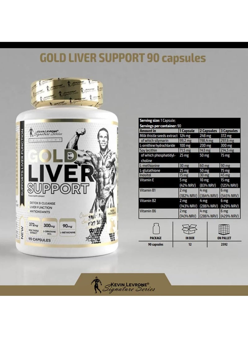 Kevin Levrone Gold Liver Support 60 Capsules - Image 2