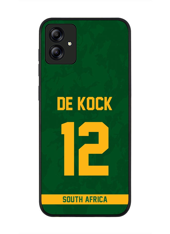 Stylizedd - Rugged Black Edge Case for Samsung Galaxy A04, Slim fit Soft Case Flexible Rubber Edges Thin Cover - Player Name - David Miller, Jersey Number- 10 - Image 1
