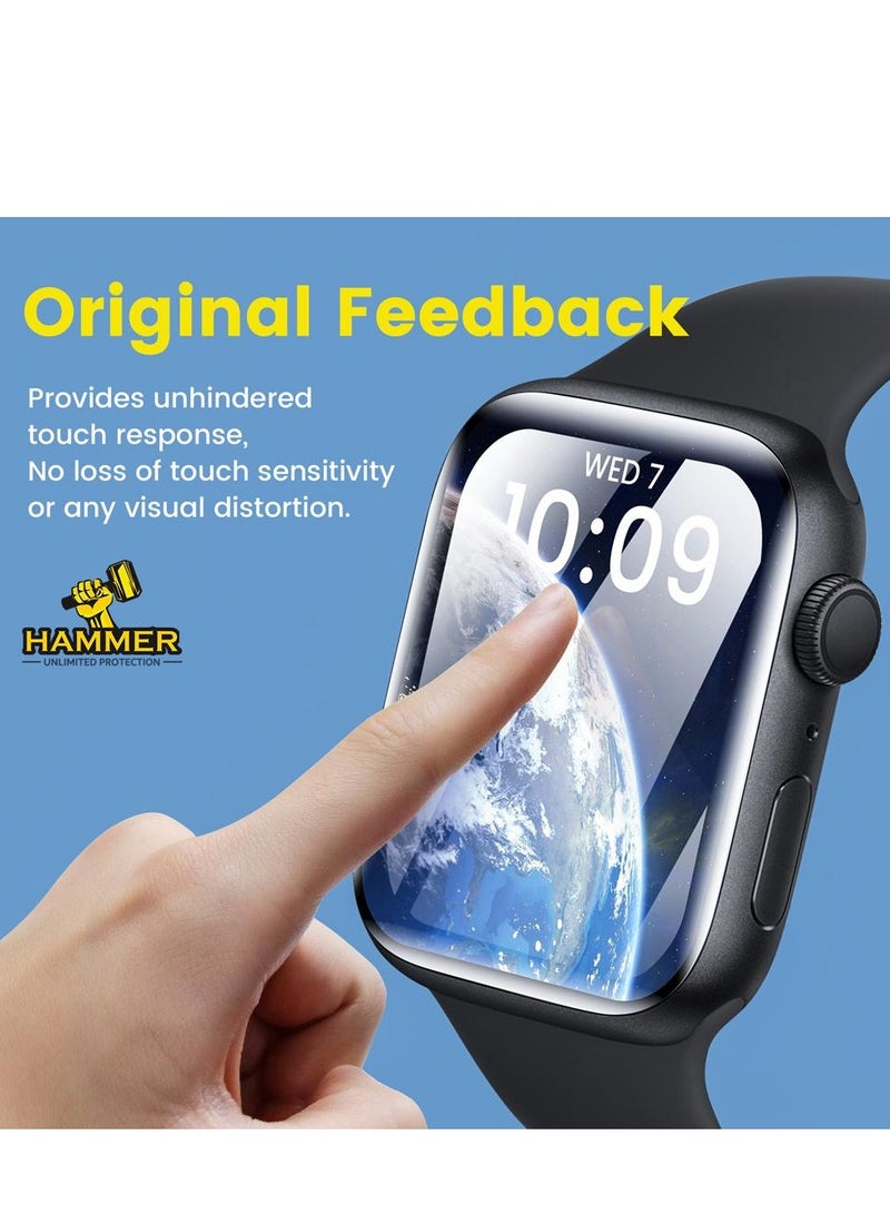 Hammer Apple Watch 49mm 3 in 1 Full Protection Easy to Install Transparent - Image 2