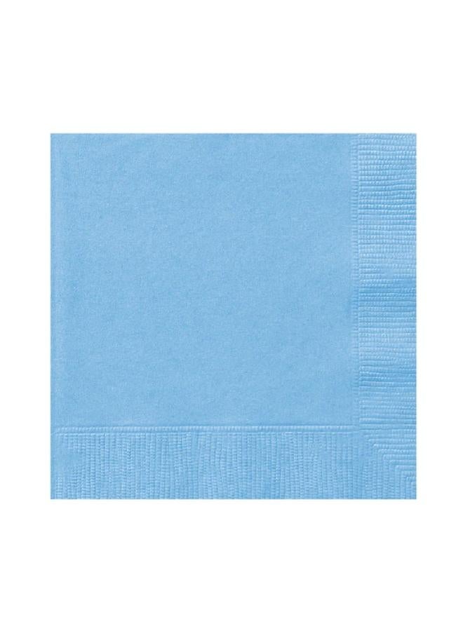 Unique Powder Blue Beverage Napkins - Pack Of 20 - Image 2